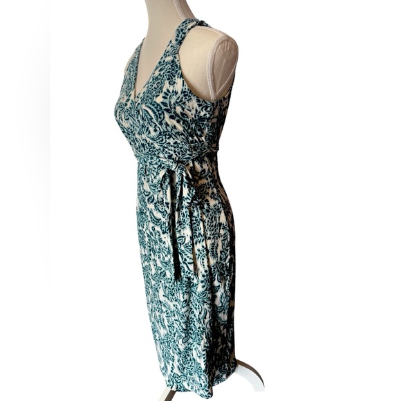 Ricki’s Wrap Dress, NWTS, green/white, midi, floral, size - Picture 4 of 8